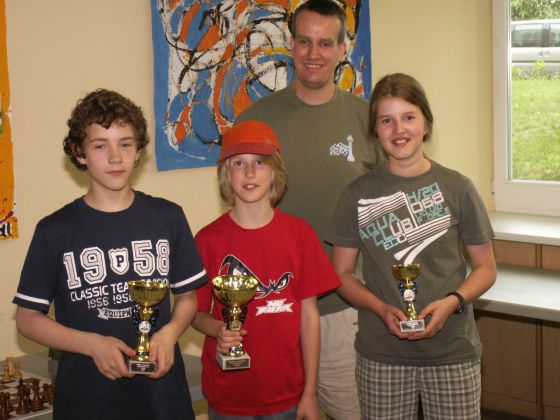 12. Juni 2010: DREI Pokale für ChWe - 1. U10: Moritz, 2. U12: Johann, 3. U12: Elisabeth
