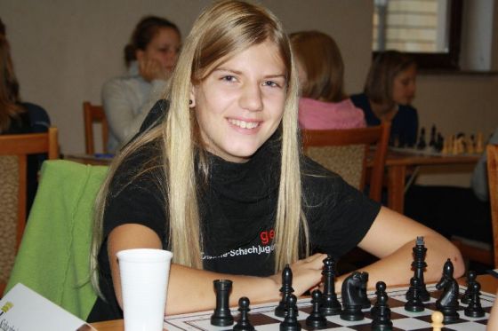 Hanna bei der NDVM 2010 (U14w) - Brett 1 für die Schachpinguine Berlin