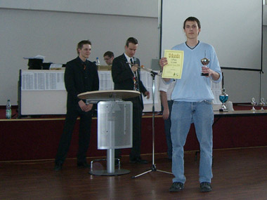 30. April bis 04. Mai 2008: Danilo wird 72. mit 4 aus 7 und gewinnt die Rating-Kategorie "TWZ U1600" beim Unicorn Open 2008.