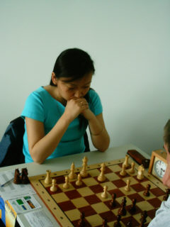 The champion in the women section WFM Bayanmonh Anhchimeg (without club/Mongolia) with 5 points - Rank: 20th