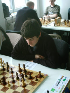The 2nd placed in the U1600 section André Kunz (BSV 63 Chemie Weißensee) with 3½ points - Rank: 69th