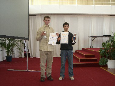 Der 2.-Platzierte in der Jugendwertung Georg Kachibadze (TuS Makkabi Berlin) mit 4½ Punkten
