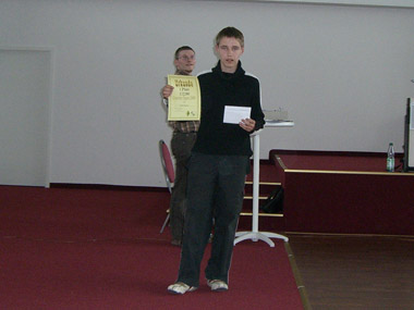 Der 2.-Platzierte "U2200" Nikita Meskovs/2158 - 2. Jugend - (Riga Chess School) mit 5 Punkten